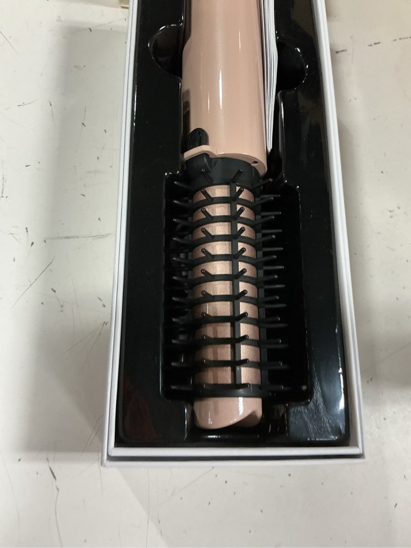 Condition photo showing Good Condition for youbella cordless hair curling iron brush, portable travel hair curler, mini 1.5? heated round brush, 3-in-1 usb rechargeable straightening wand for styling & smoothing, 200 million ionic care, pink