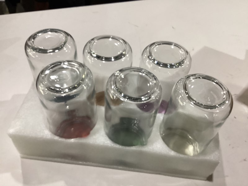 Condition photo showing New/Like New for keywing 6-pack 24oz glass overnight oats jars – wide mouth mason jars with airtight lids, glass food containers for chia pudding, oatmeal, yogurt, snacks & meal prep 24 fl.oz