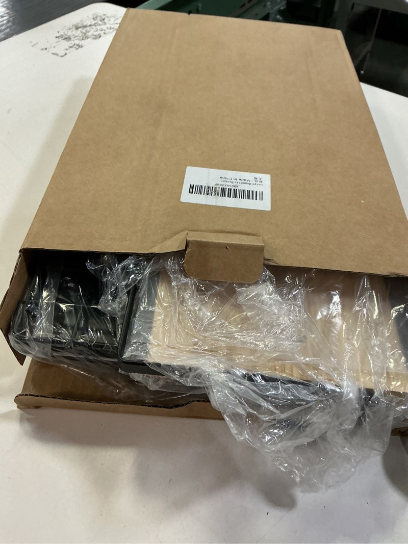 Condition photo showing Good Condition for Magnetic Shelf for Fridge with Wood Lid, Fruit and Vegetable Storage Organizer, Wall Mounted Baskets with 4 Hooks, Magnetic Spice Shelves for Refrigerator, Countertop and Pantry Large