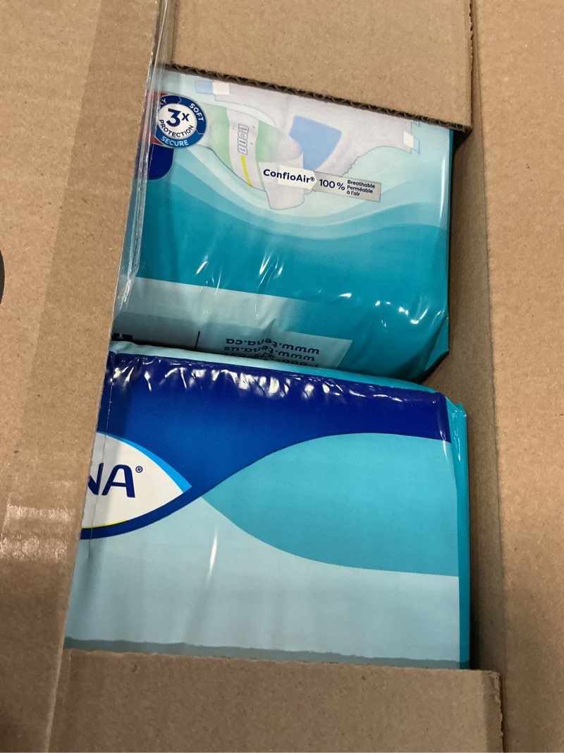 Condition photo showing New/Like New for tena proskin unisex adult diapers with tabs, maximum absorbency, x-large, 48 ct x-large 48