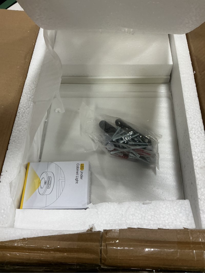 Condition photo showing Good Condition for 6-Tier Wall Shelf Unit with USB Rechargeable Led Light (Remote Controlled),Versatile Floating Display Shelves,Lack Style Wall Shelves for Bedroom,Living Room,Office Decor,Vanity-White White 1 Pack-6 Tier