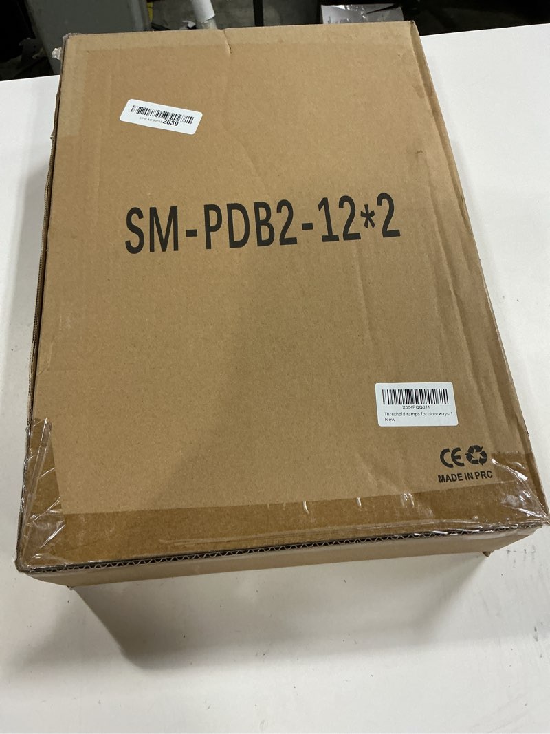 Condition photo showing New/Like New for 2pc×12"L×1.6"H Bridge Threshold Ramps for Doorways, Fits 2.8–5.1" Wide Thresholds with Adjustable Support Bars,Non-Slip Aluminum Wheelchair Ramps for Home Steps,Sliding Door Ramp for Wheelchair 12"Lx2pc & 2.8–5.1" Wide