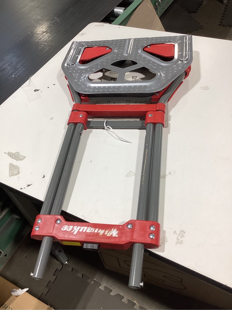 Condition photo showing Good Condition for milwaukee 150-lb capacity 2-wheel red steel folding hand truck