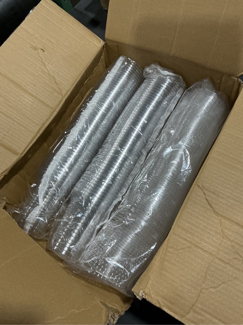 Condition photo showing Good Condition for GUSTO [20 oz - 100 Sets Clear Plastic Cups with Lids and Straws – Disposable Iced Coffee Cups for Cold Drinks, Smoothies, Boba, and To-Go Beverages – Sturdy, Easy-to-Separate 20 oz.