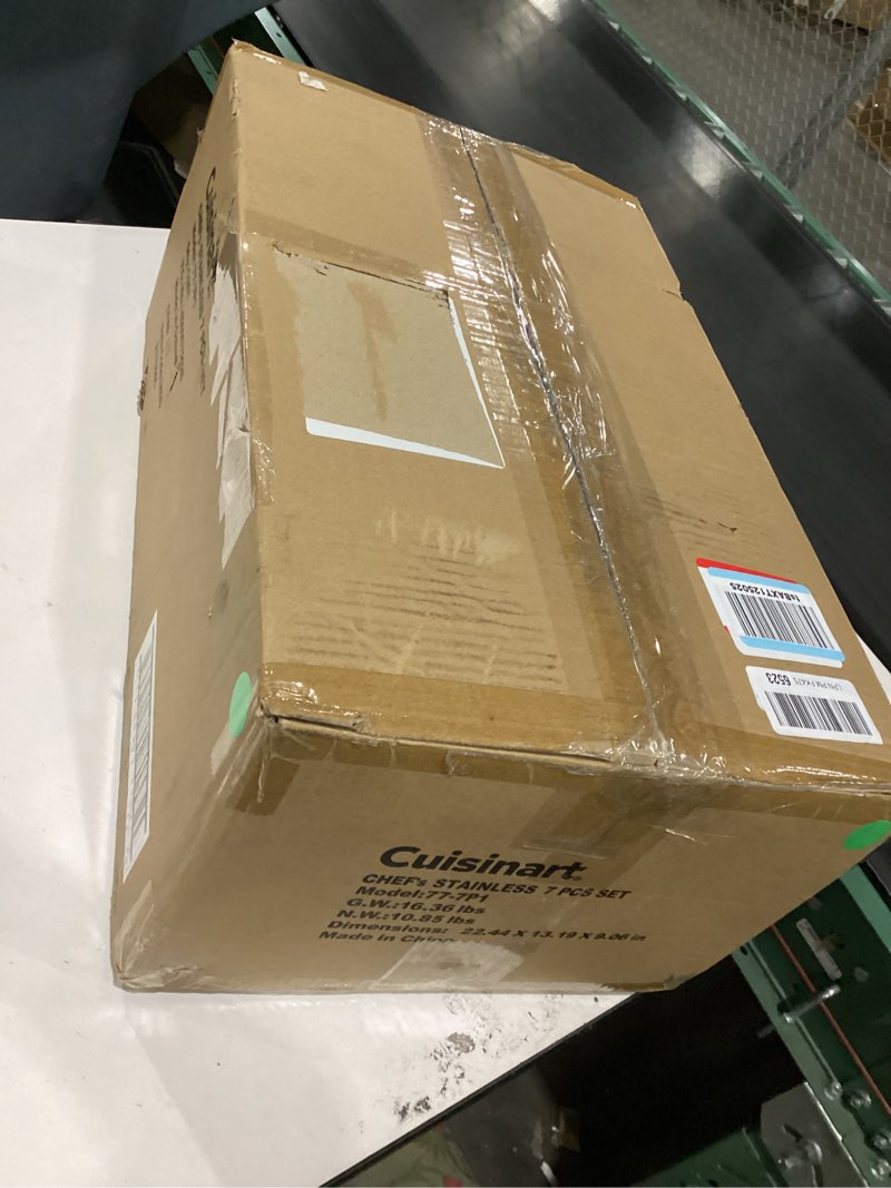 Condition photo showing Good Condition for Cuisinart 7-Piece Cookware Set, Chef's Classic Stainless Steel Collection, 77-7P1