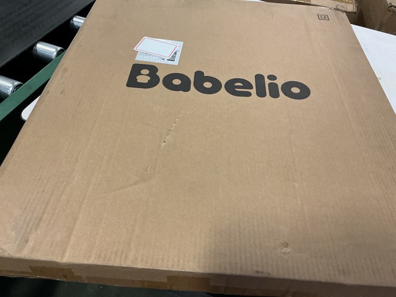 Condition photo showing New/Like New for Babelio Baby Gate for Stairs, Kitchen & Doorways, No Bottom Bar| One-Handed Operation| Auto-Close| Hardware Mount (Drill Needed) Safety Dog/Pet Gate (Black - B17, 26-43" W, 28" H)
