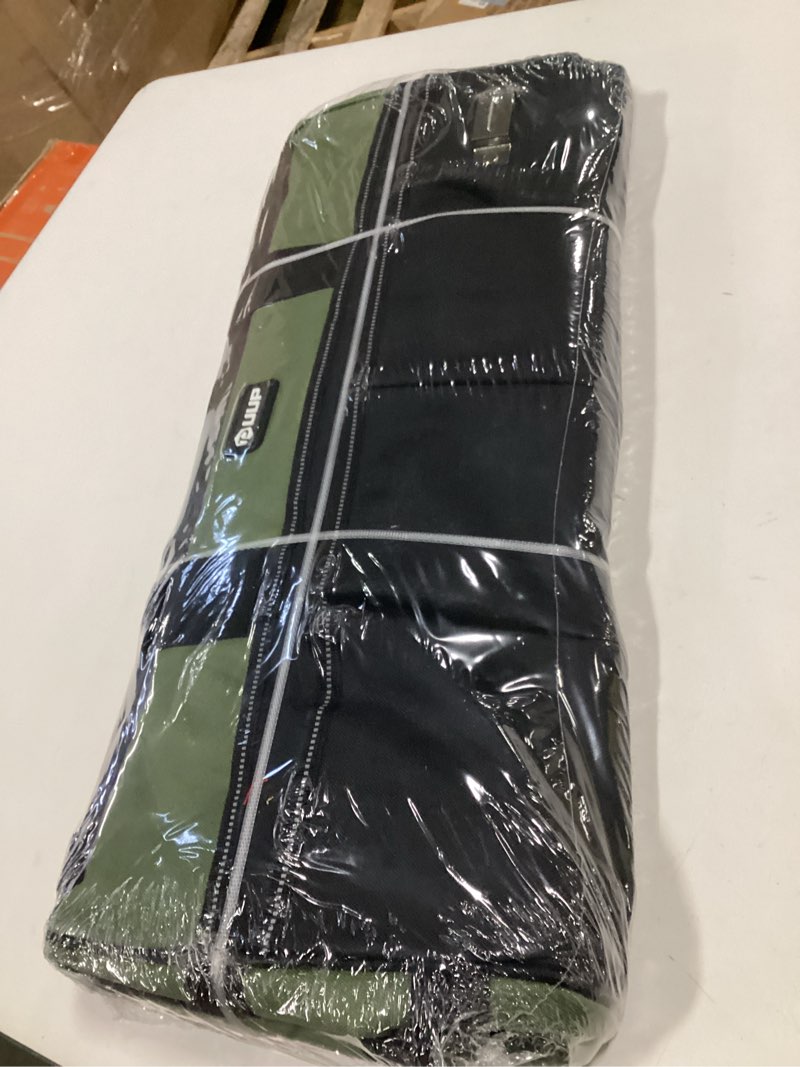 Condition photo showing New/Like New for Heavy Duty Tool Bag 20-Inch, Extra Large 16-Pocket Portable Empty Tool Box Organizer Storage, Toolbox Organization, Soft Handle Carrying Toolbag with Zipper, Father Dad Men Mechanic Birthday Gift Green 20 Inch