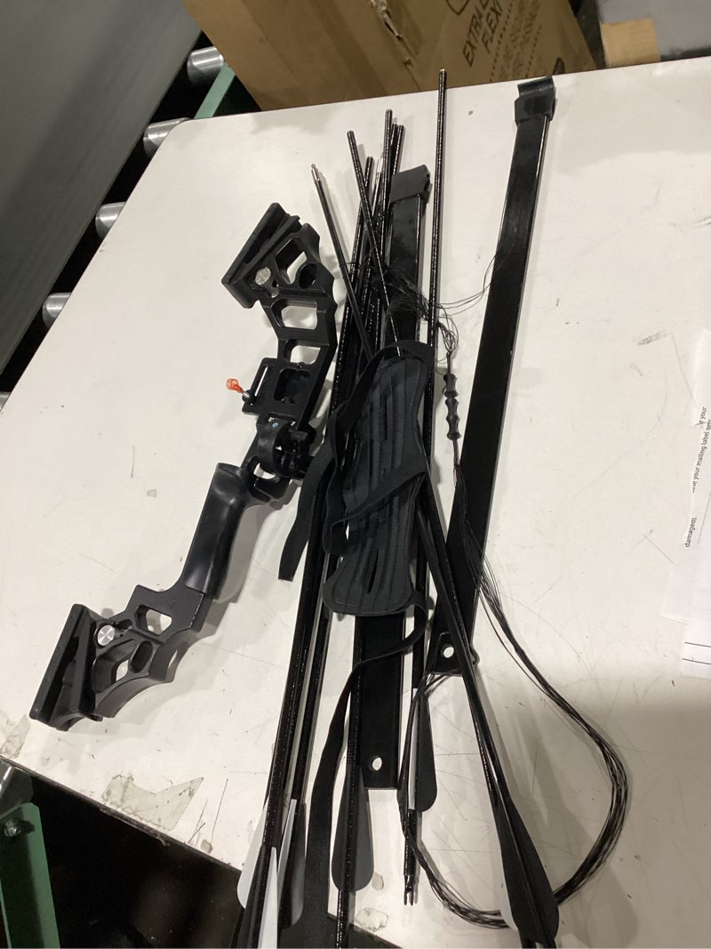 Condition photo showing Good Condition for similar too toparchery recurve bow and arrow set for adults hunting long bow alloy riser for outdoor shooting training- right hand - draw weight 30lbs 40lbs