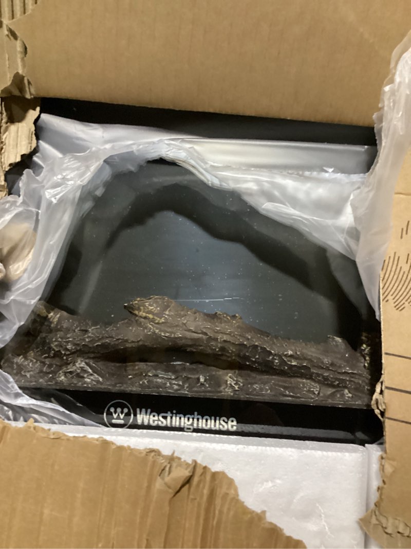 Condition photo showing Good Condition for Westinghouse 50 Inch Electric Fireplace Heater, Compatible with Alexa & Google Home, Wall Mount or in-Wall Recessed Fireplace Insert, 24 Hour Timer, Color Changing Flames, 750W/1500W Indoor Heater 50 Inch Premium