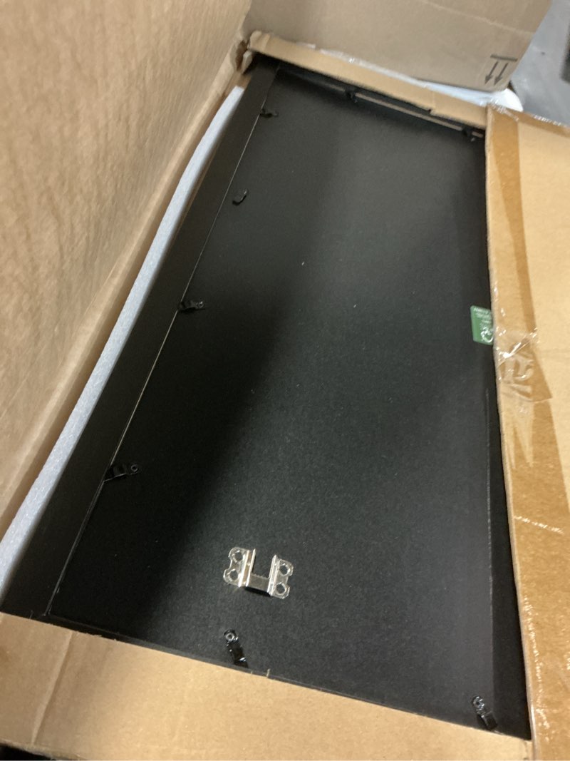 Amazon Basics Wood Poster Rectangular Frame, 18\" x 24\", Black