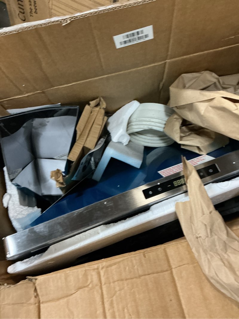 Condition photo showing As Is for cosmo cos-63175s 30 in. vista collection 380 cfm ducted wall mount range hood, touch controls, led lights, stainless steel 30 inch touch stainless steel