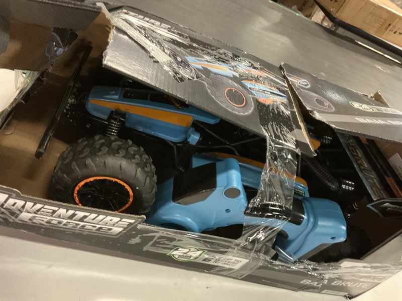 Condition photo showing As Is for adventure force (1:8) baja brute remote control ice blue buggy, wr5-88g21u-bl