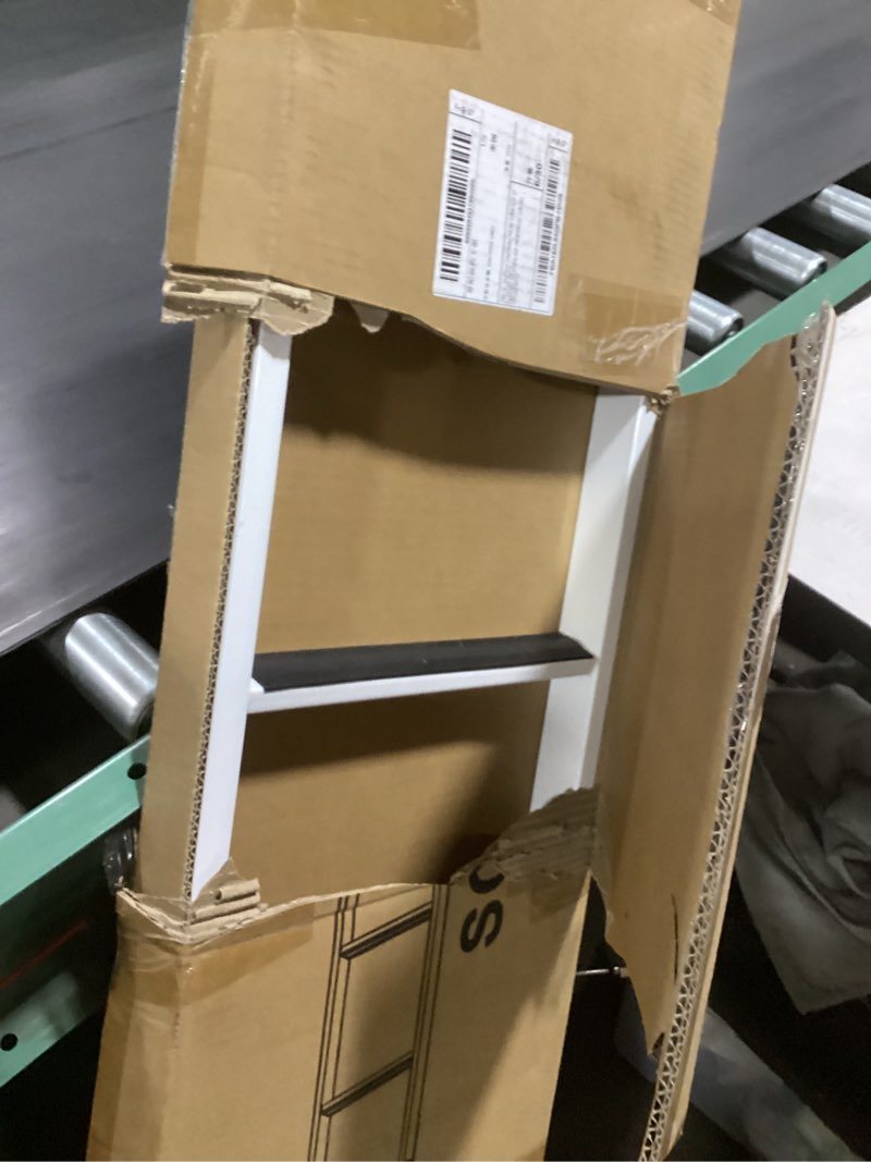 Condition photo showing Good Condition for integrated bunk bed ladder with 57"-61" height range, rv bunk ladder with 1.2" hooks,anti-slip step,300lbs heavy-duty, easy to clean, setp ladder for 55"-59" h bunk beds, dorms and kids' rooms deep steps