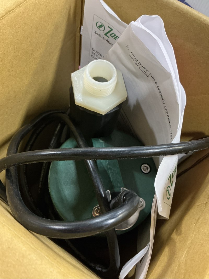 Condition photo showing As Is for 1/3hp automatic utility pump