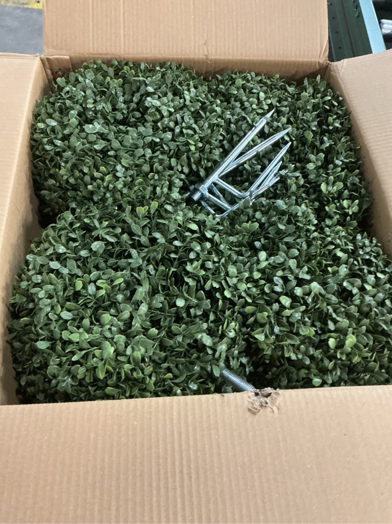 Condition photo showing Good Condition for Boxwood Bunny Topiary – 36'' UV-Resistant Artificial Rabbit Tree for Easter Decor, Outdoor/Indoor Faux Boxwood Topiary, Garden, Porch, Patio, Christmas Topiary (2, 31 Inch) 31 Inch 2