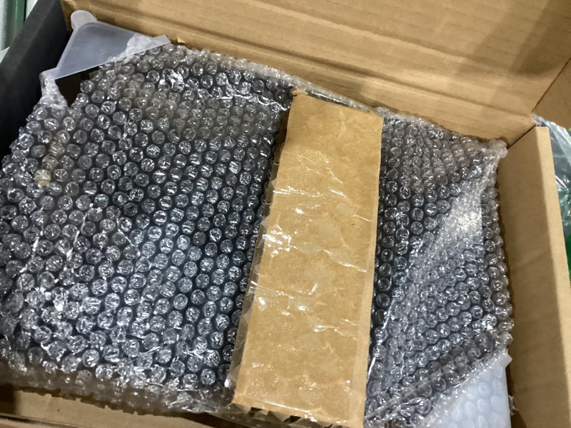 Condition photo showing Good Condition for Desktop Black Glass Dry Erase Whiteboard with Reversible Wood Stand, Small Portable White Board Easel for Desk, Reusable Desk Notepad 9.5"x6.7" for Office, Home, School, Marker&Eraser Included, Yeoux