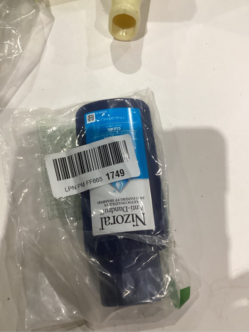 Condition photo showing As Is for Nizoral Anti-Dandruff Shampoo with 1% Ketoconazole, Fresh Scent, 7 Fl Oz