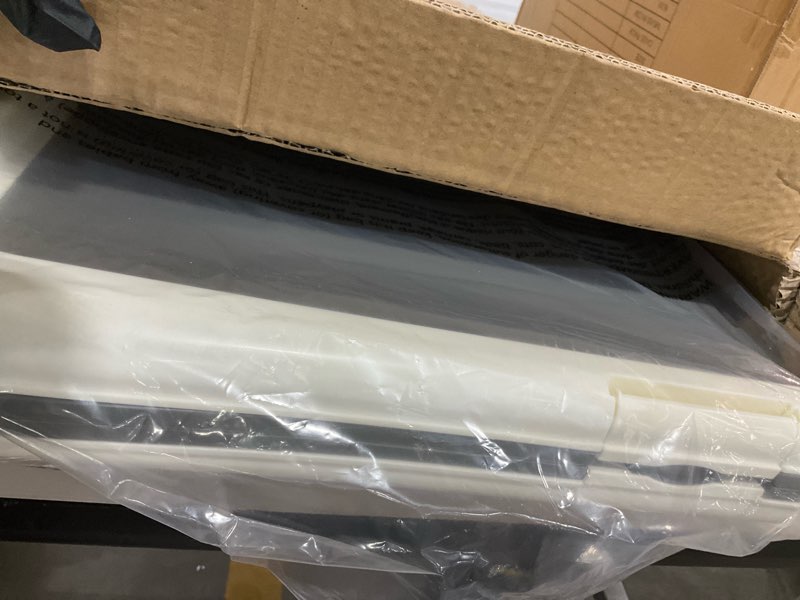 Condition photo showing As Is for Amazon Basics Dog Training Pad Holder, Secured Latches, Extra Thick and Non-Slip, Recycled Plastic, 28 x 34 inch, L, White and Charcoal 28'' X 34''