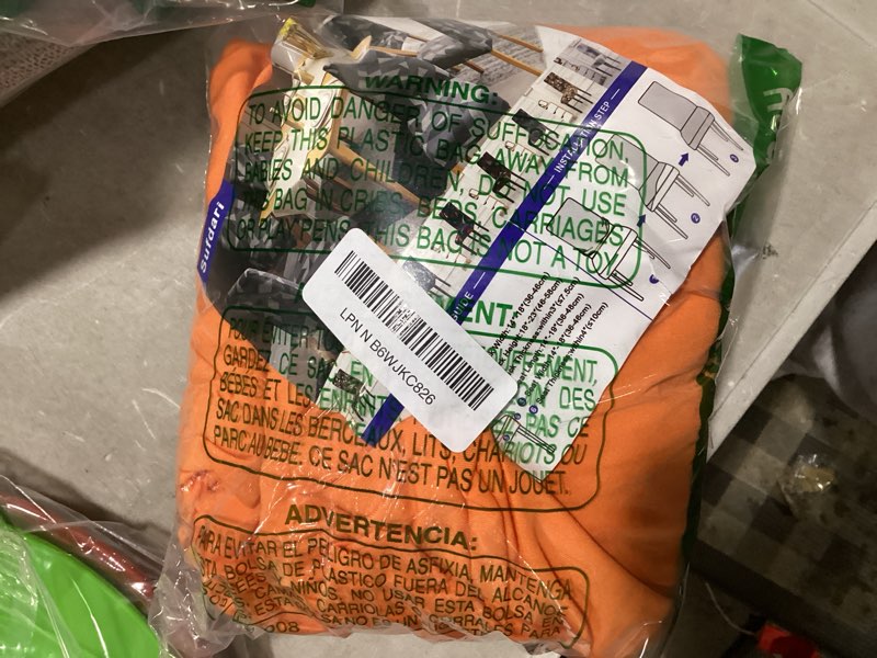 Condition photo showing New/Like New for sufdari dining chair covers,kitchen chair cover,parsons chair slipcover,spandex chair protectors for dining room stretch chairs cover set of 4 -orange .orange 4 pack