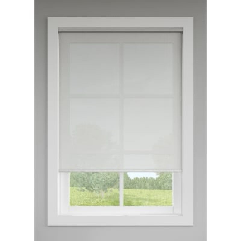 levolor trim+go 55-in x 72-in shadow light filtering cordless solar roller shade