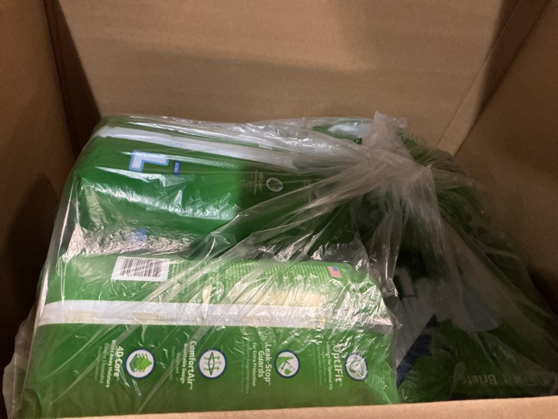 Condition photo showing Good Condition for FitRight Ultra Adult Diapers, Disposable Incontinence Briefs with Tabs, Heavy Absorbency, Large, 44\"-56\", 3packs of 20 (80 total)