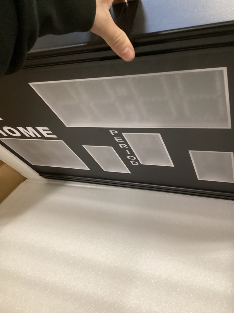 Ousmile Large Electronic Scoreboard, Basketball Scoreboard with Timer, Digital Scoreboard with Remot