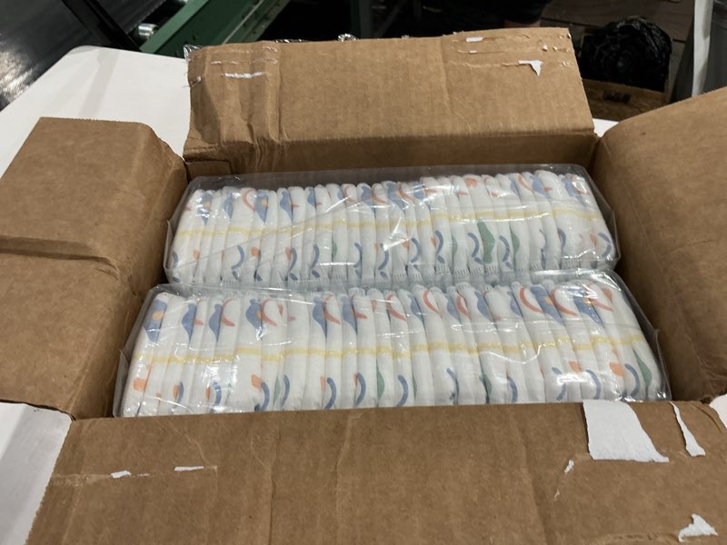 Condition photo showing New/Like New for huggies size 5 diapers, little movers baby diapers, size 5 (27+ lbs), 58 count, packaging may vary size 5 58