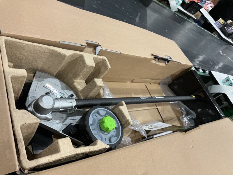 Condition photo showing As Is for ego power+ multi-head system carbon fiber edger attachment