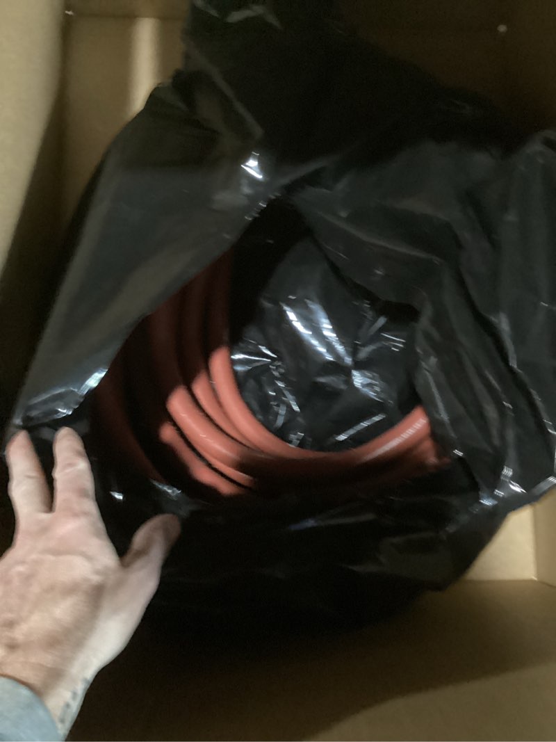 Condition photo showing As Is for gilmour pro commercial 3/4" x 50' heavy duty water hose, durable and kink resistant 50 ft garden hose 3/4 by 50'