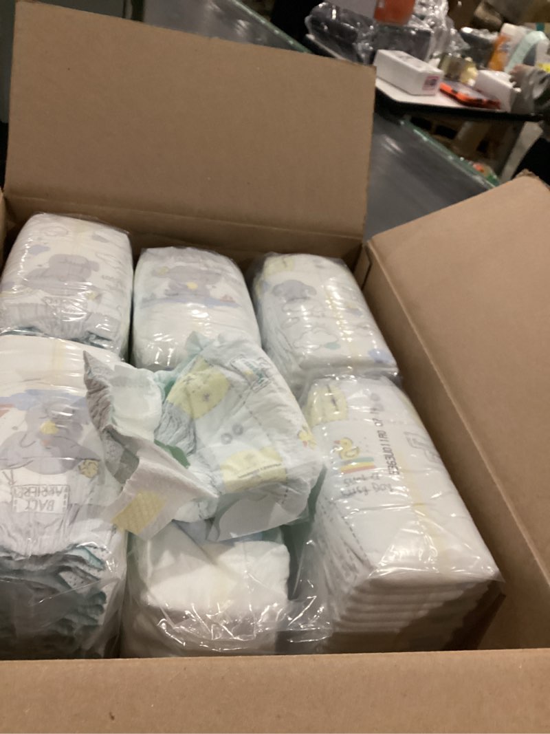 Condition photo showing As Is for pampers baby diapers - swaddlers - size 2, 186 count, ultra absorbent disposable infant diaper