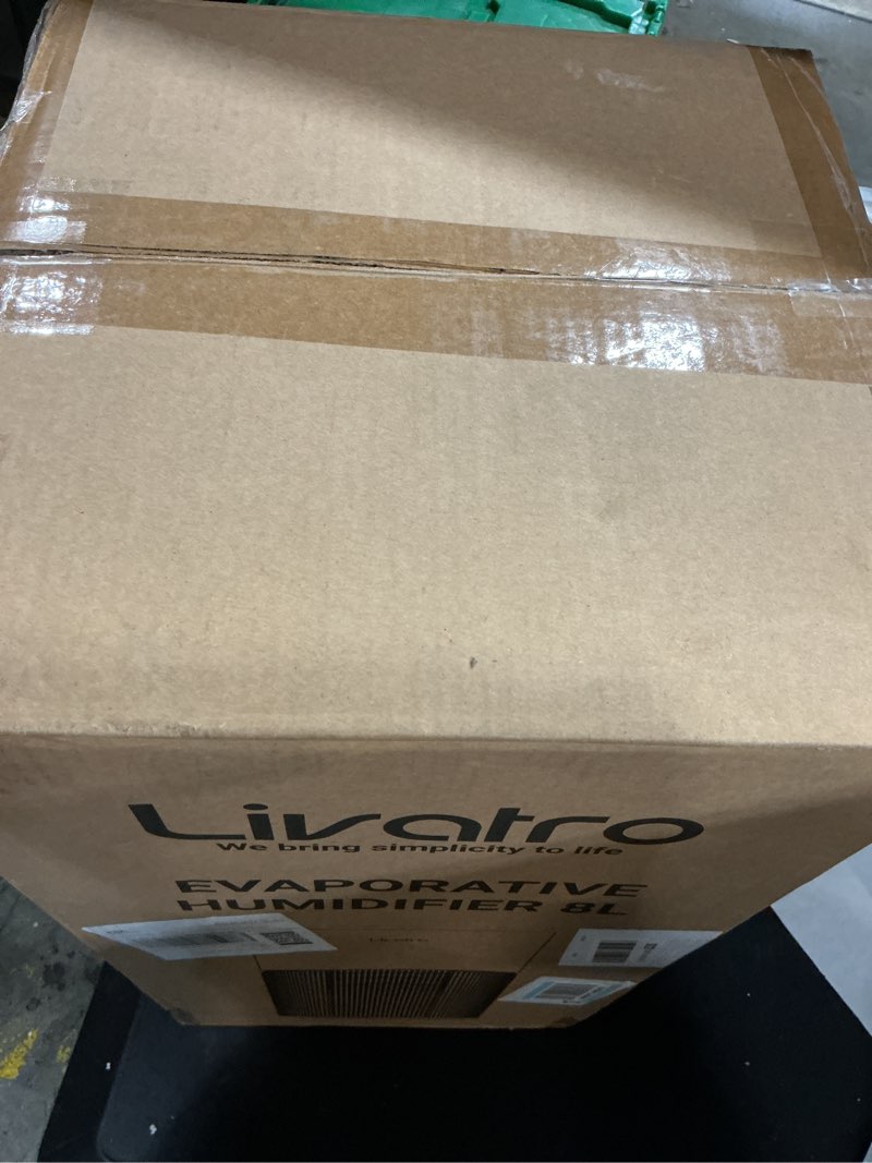 Condition photo showing Good Condition for 8l evaporative humidifier for large rooms up to 1000 ft²- baby elderly& pet safe cool evaporation, 900ml/h output, uv disinfection, easy top fill,ultraquiet 28db, smart ai humidity control upgraded
