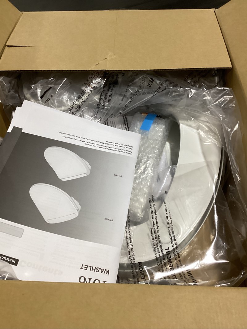 Condition photo showing Good Condition for toto® washlet® ks5 electronic bidet toilet seat with instantaneous water heating, self-cleaning wand and heated seat, elongated, cotton white - sw3216#01