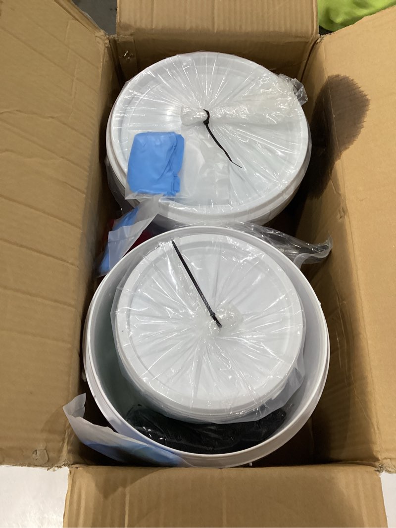 Condition photo showing New/Like New for Garage Self Leveling Epoxy Resin Kit, 3 Gallon Industrial Highly Durable Clear Floor Coating, 100% Solids Epoxy Coating Kit, Clear Resin Floor Paint for Basements, Warehouses, Concrete, Wall Repair 384oz