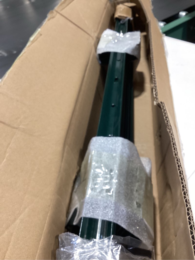 Condition photo showing Good Condition for metal fence posts, 3 ft green heavy duty u posts - 10 packs, no dig t posts for fences wire mesh, perfect for temporary fencing, electric fence wire, corner anchor green 3ft