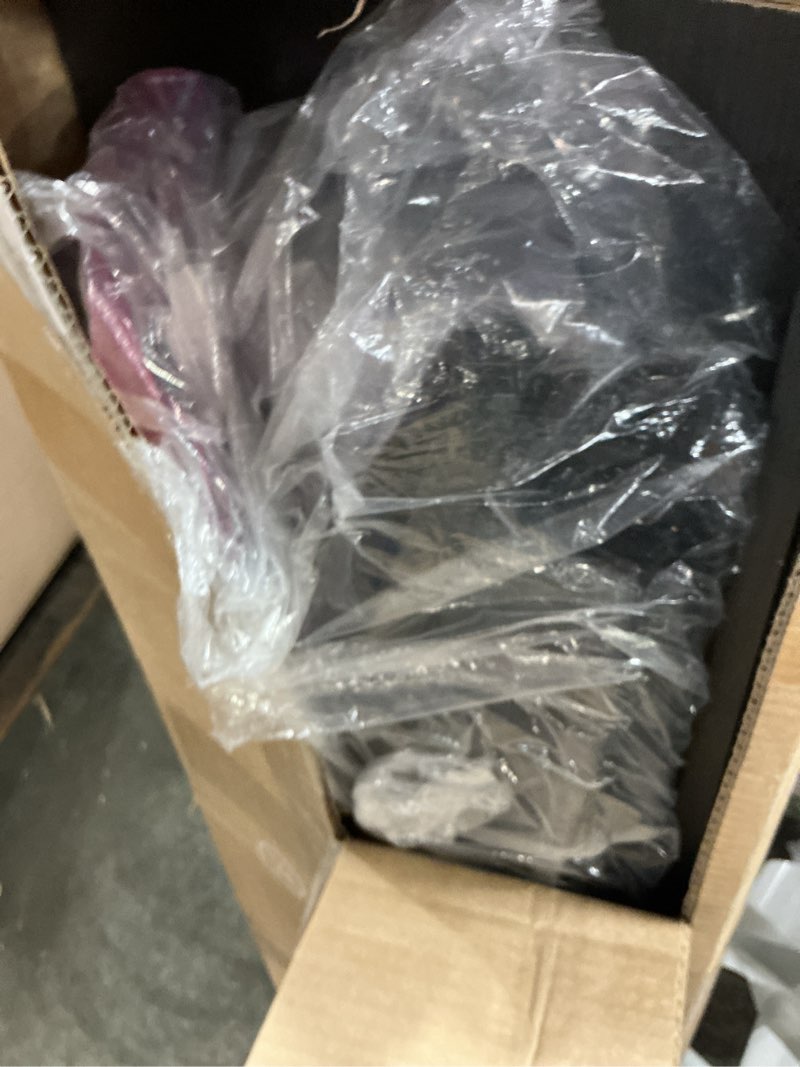 Condition photo showing As Is for OLIXIS 7 Drawers Dresser for Bedroom, Fabric Storage Tower for Living Room, Entryway - Sturdy Steel Frame, Wooden Top & Easy Pull Fabric Bins, Closet Chests Organizer for Clothes, Classic Grey Grey 11.8"D x 39.4"W x 30"H (7 Drawers)