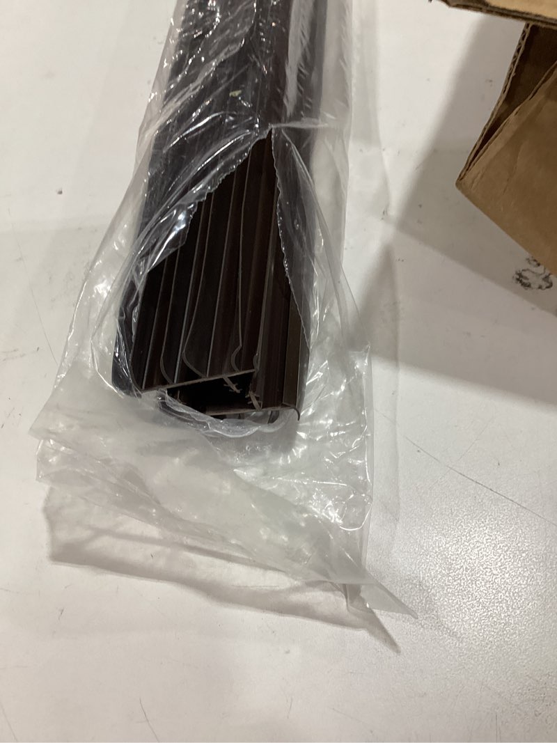 Condition photo showing Good Condition for [2 pack] 36 inch exterior door sweep with vinyl fins – under door weather stripping seal for exterior doors with kerf track | bottom door seal strip | draft stopper & rodent proof (brown)
