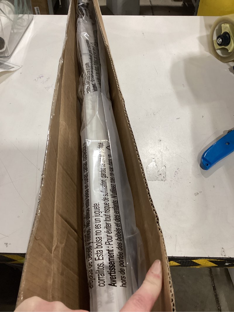 Condition photo showing Good Condition for LazBlinds No Tools-No Drill 1" Aluminum Mini Blinds, Cordless Blinds for Windows, Light Filtering Horizontal Blinds and Shades for Window Size 20'' W x 48'' H, Cream No Drill-cream 20'' W x 48'' H