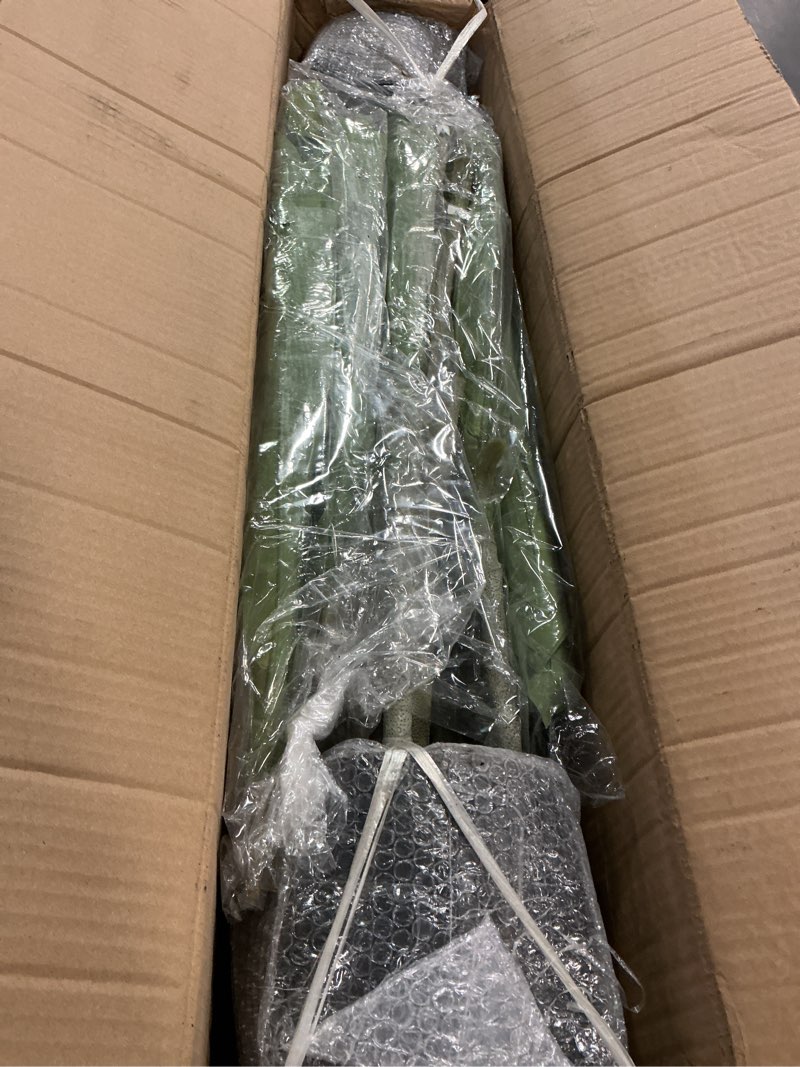 Condition photo showing Good Condition for 6Ft Dracaena Plant Artificial Tree Fake Tropical Floor Plants Potted (Real Touch) Artificial Silk Tree Leaf Faux Trees Black Tall Planter for Home Office Living Room Indoor Outdoor Decor?2Pack? 2 6ft