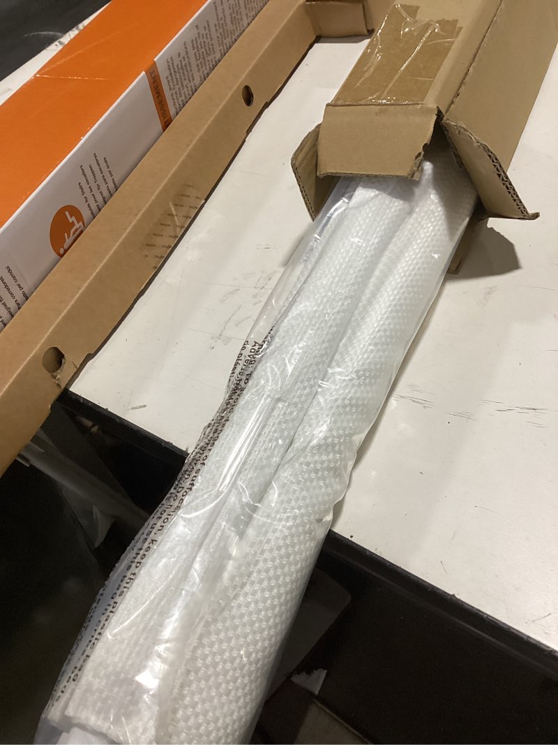 Condition photo showing Good Condition for LazBlinds Cordless Roman Shades - No Drill Easy Install Light Filtering Window Blinds, Thermal Insulated Room Darkening with UV Blocking for Bedroom/Living Room, Window Size 32" W x 48" H, White White 32"W x 48"H