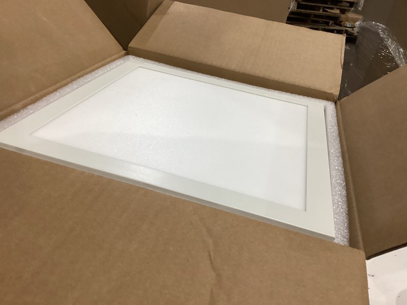 Condition photo showing As Is for utilitech ventilation fan 1.5-sone 100-cfm white decorative lighted bathroom fan, energy star