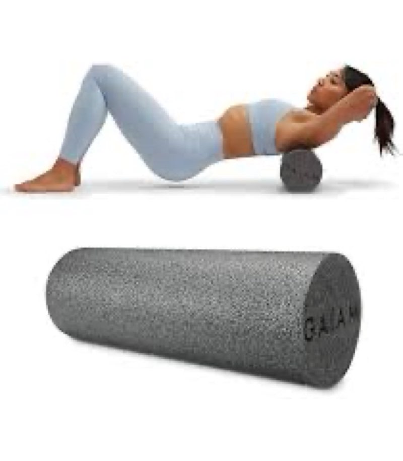 gaiam restore foam roller for muscle massage - 36" long foam roller, deep tissue muscle massager for