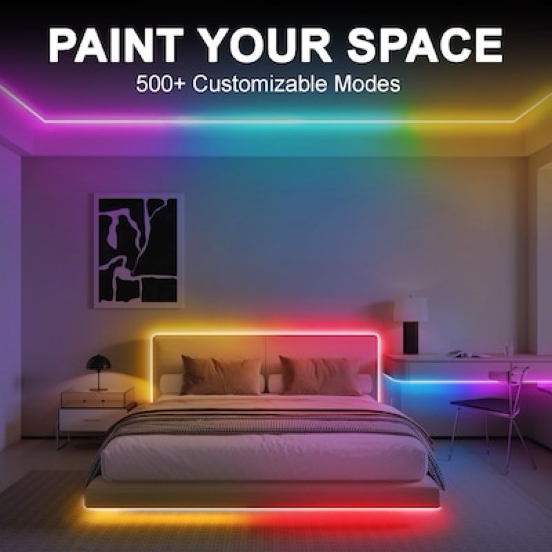 utilitech indoor 24-ft led multicolor strip light