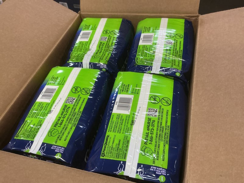 Condition photo showing Good Condition for prevail daily protective underwear - unisex adult incontinence underwear - disposable adult diaper for men & women - maximum absorbency - small - 88 count (4 packs of 22) youth/small, 22 count (pack of 4)