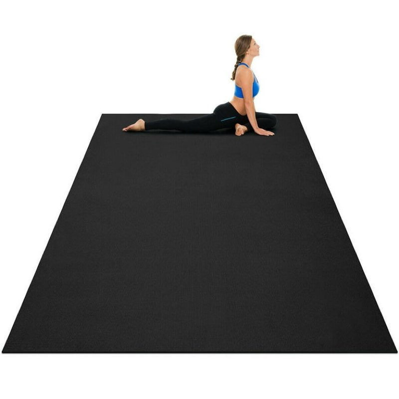 Thick Workout Mats for Home Gym Flooring Black