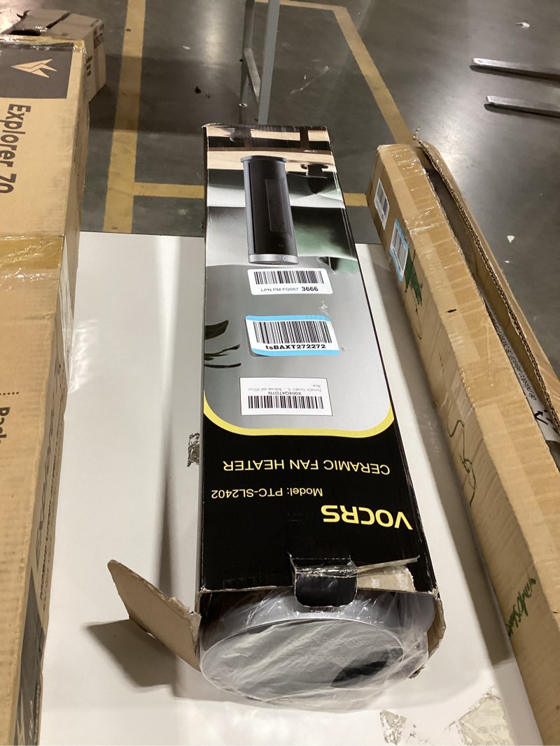 Condition photo showing Good Condition for Space Heater for Indoor Use with Remote - 70° Oscillating Tower Electric Heater, 24 Inchs, 12H Timer, 1500W Quiet PTC Ceramic Heating with Thermostat, Fast Safety Heat for Office, Home, Bedroom