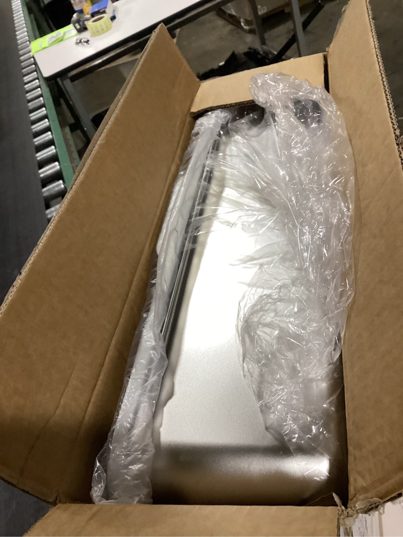 Condition photo showing Good Condition for Stainless Steel Cat Litter Box - Enclosed XL Metal Kitty Litter Box with Lid for Big Cats, High Sided, Anti-Leakage, Easy Cleaning, Non-Sticky, Included Litter Mat, Cat Bowl & Spoon Grey