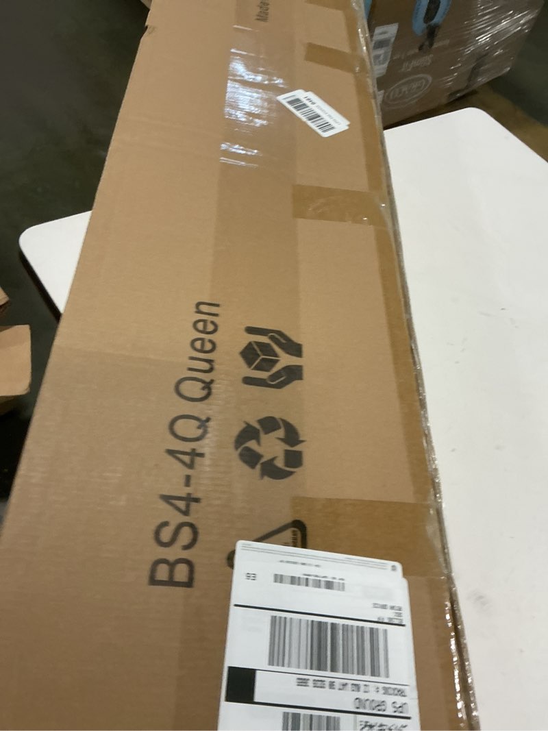 Condition photo showing New/Like New for Queen Box Spring 4 Inch Low Profile, Heavy Duty Metal Box Spring Bed Base with Fabric Cover, Mattress Foundation, Easy Assembly, Noise Free, Black 4 Inches Queen