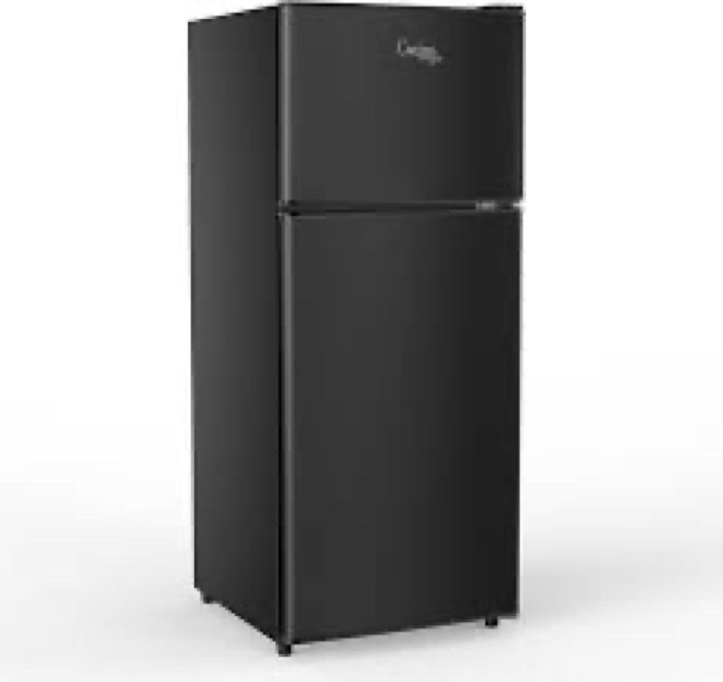 frigidaire gallery 4.5 cu. ft. compact fridge/freezer combo in black