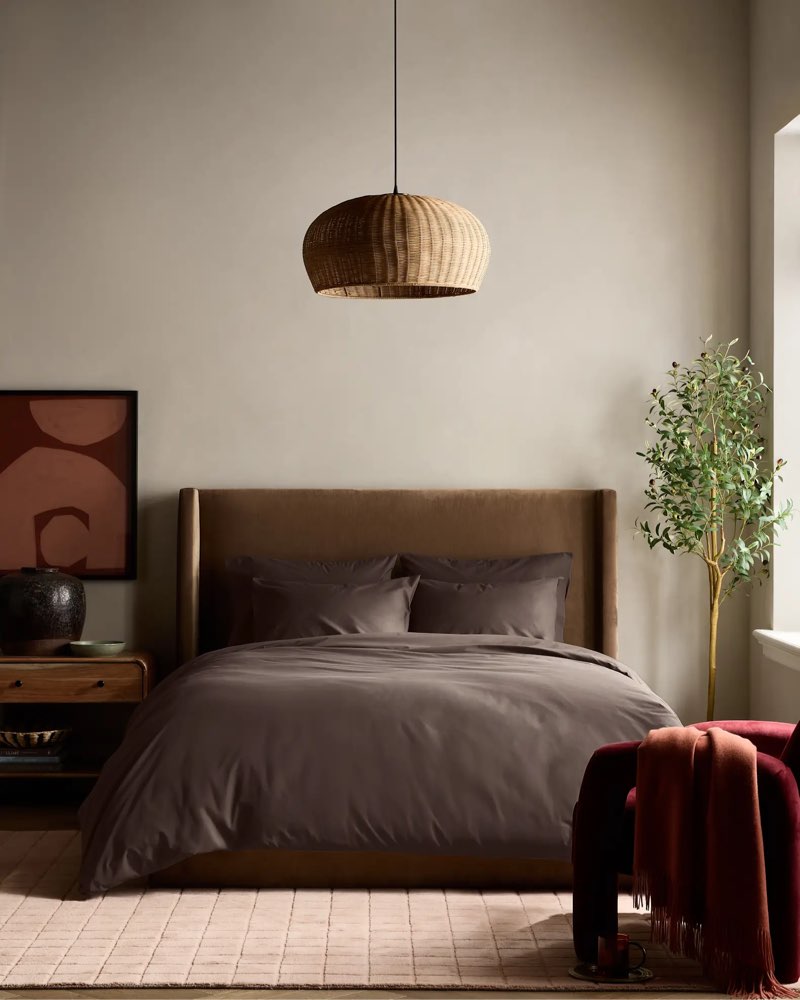 organic crisp percale duvet cover size: full/queen quinse