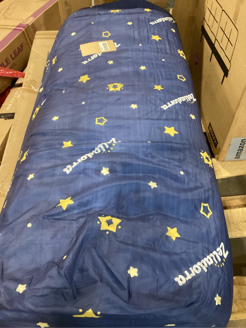 Condition photo showing Good Condition for zelladorra japanese floor mattress, futon mattress with portable storage bag and washable cover, roll up thick tatami mat suitable for camping, guest room, white leaf, queen queen (80"l x 60"w) white leaf ( 4"th + dust cover ?